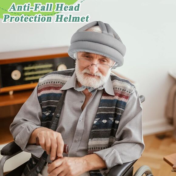 Elderly  Helmet, Safety Helmet Adjustable Breathable Head Protector NEW - Picture 6 of 16